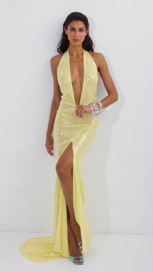 Media Gown Long train Yellow (Pre-Order)